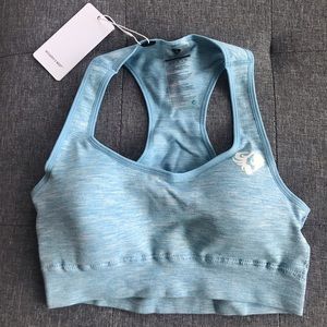 Women’s Best Move Seamless Sport Bra Blue Small